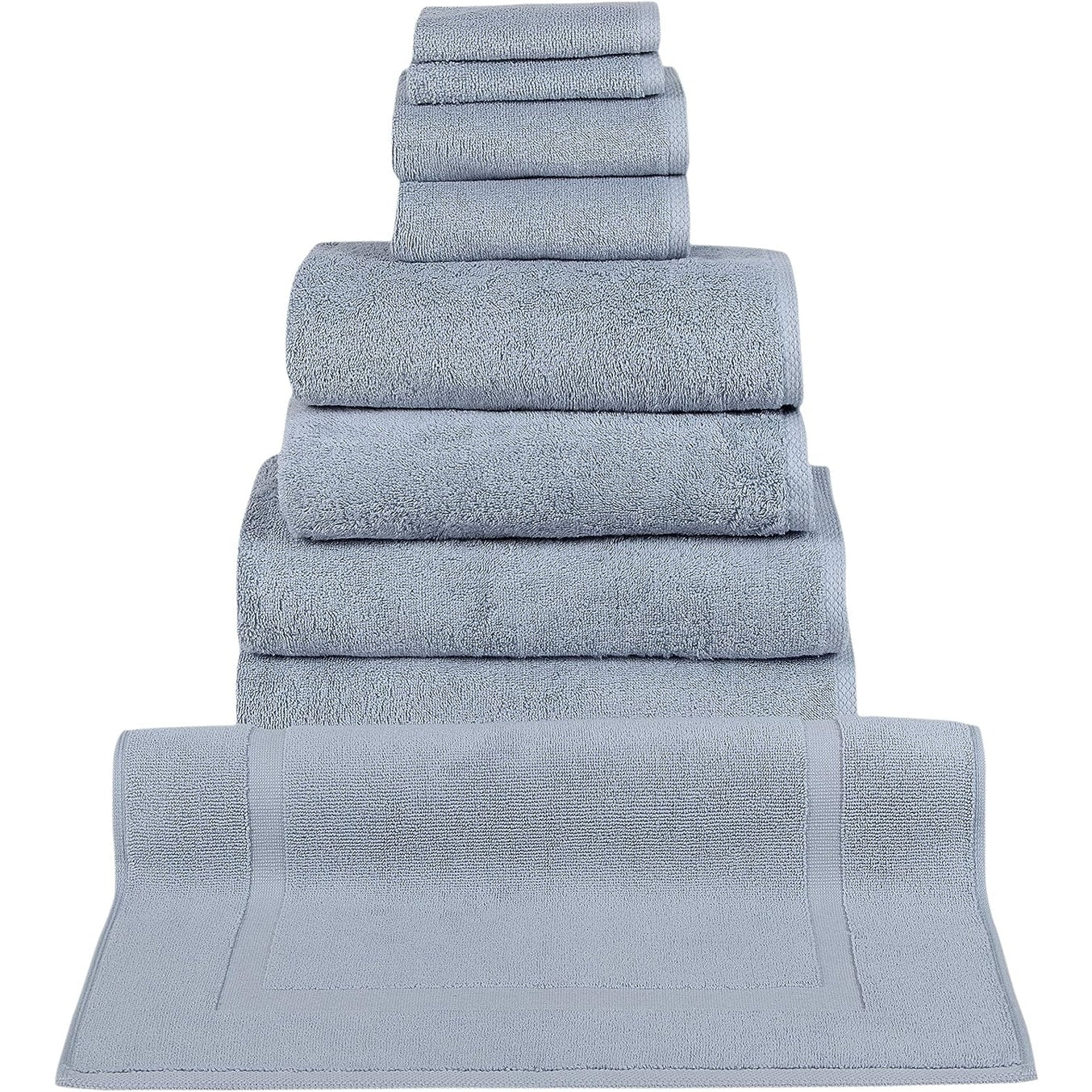 CTT %100 Turkish Cotton Towel Set 8 or 9 Pcs Quick Dry and Absorbent