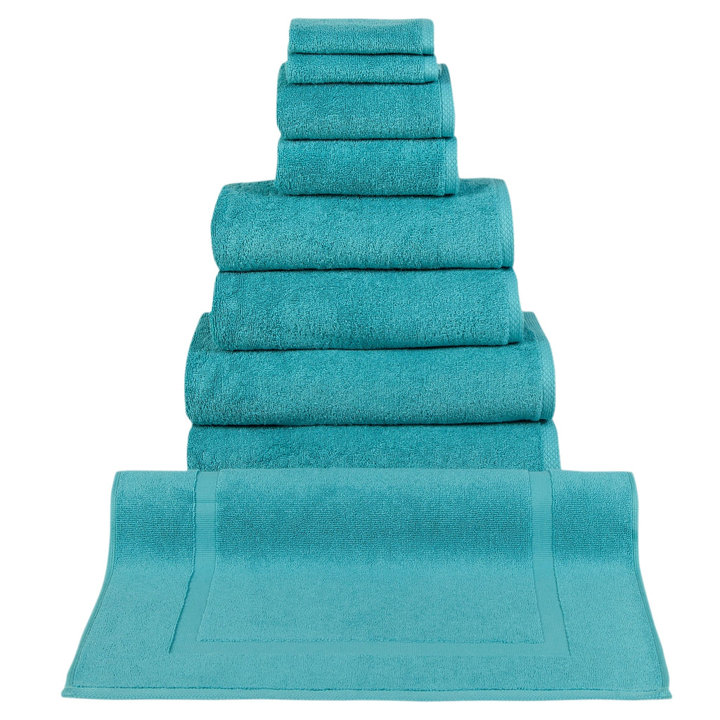 CTT %100 Turkish Cotton Towel Set 8 or 9 Pcs Quick Dry and Absorbent