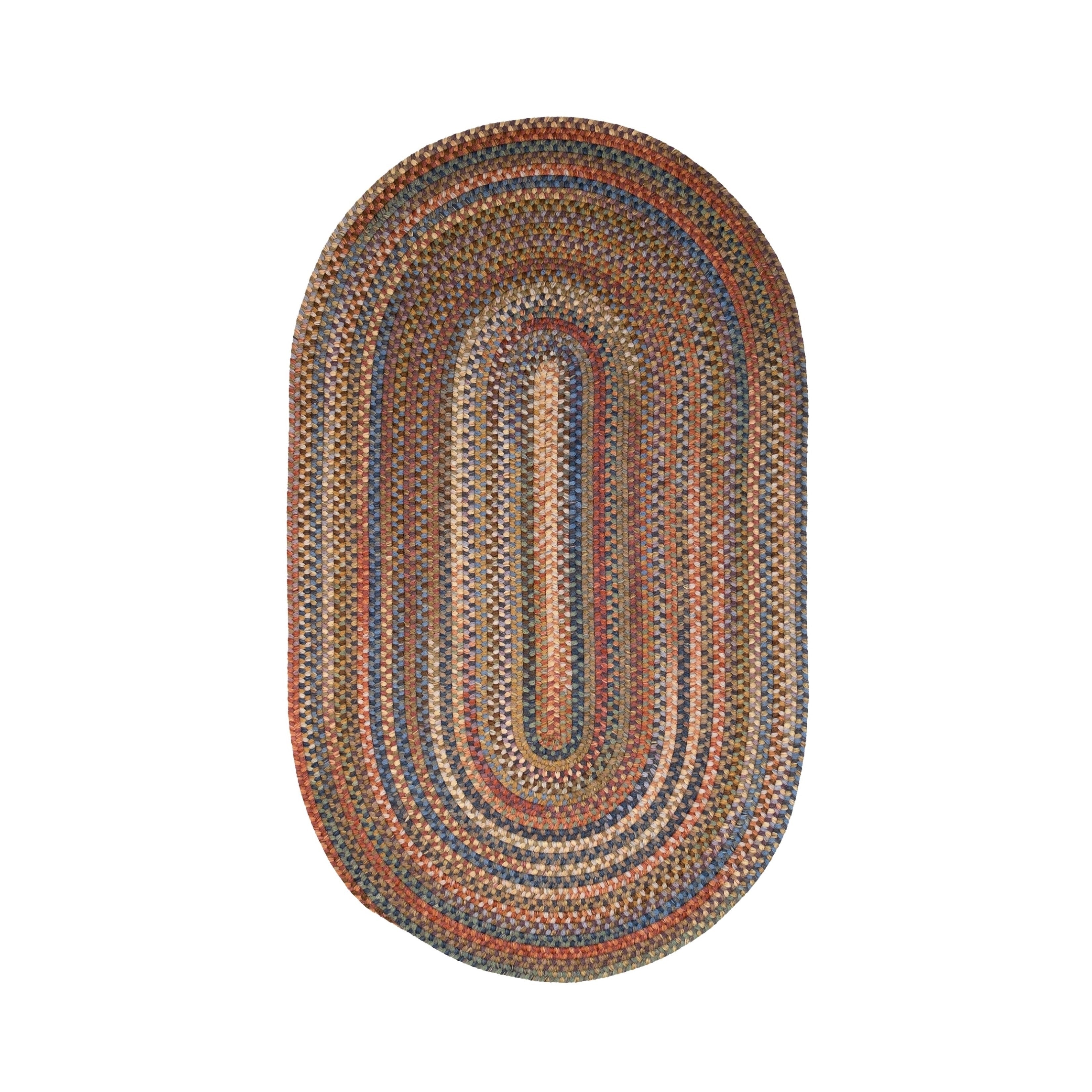 Colonial Mills New England Braid Multi Colored Wool Area Rug