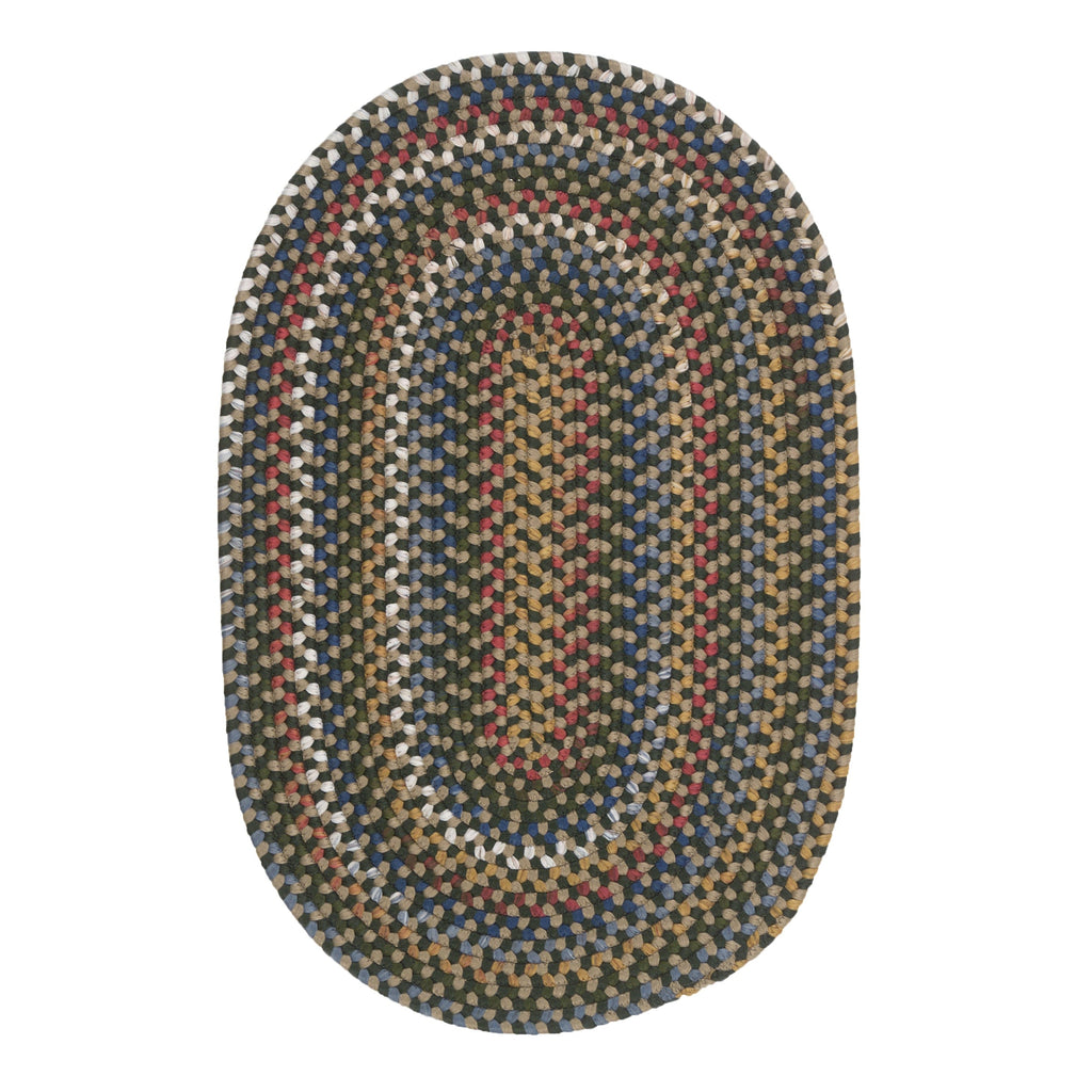 Colonial Mills Wayland Handmade Farmhouse Multicolor Braided Oval Rug