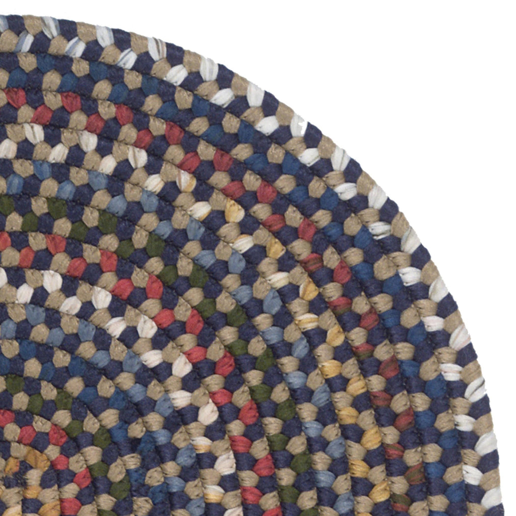 Colonial Mills Wayland Handmade Farmhouse Multicolor Braided Oval Rug