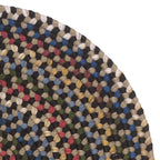 Colonial Mills Wayland Rustic Farmhouse Braided Multicolor Round Rug