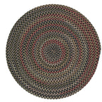 Colonial Mills Wayland Rustic Farmhouse Braided Multicolor Round Rug