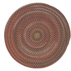 Colonial Mills Wayland Rustic Farmhouse Braided Multicolor Round Rug