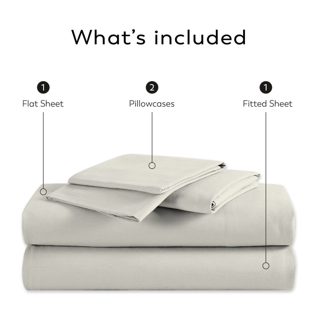 Color Sense 800TC Luxury Cotton-Blend Wrinkle-Resistant Sheet Set