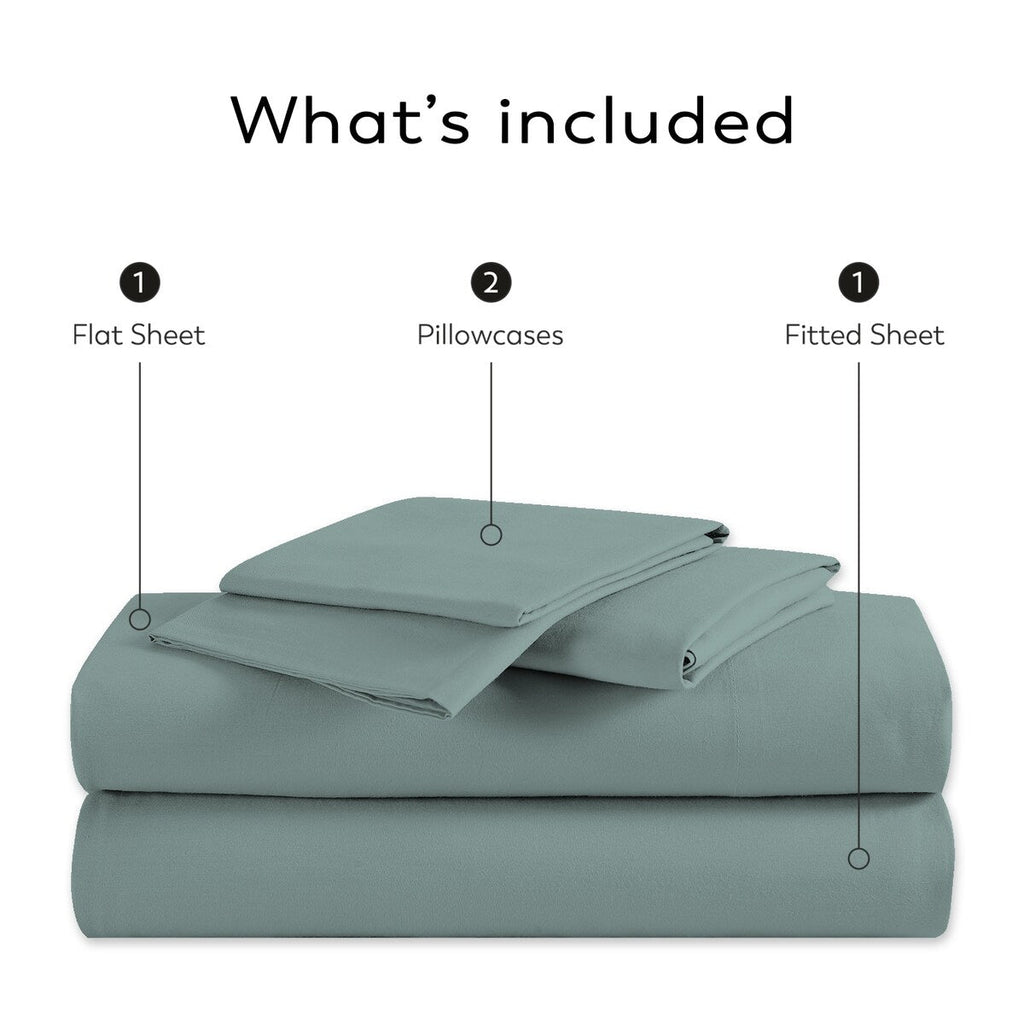Color Sense 800TC Luxury Cotton-Blend Wrinkle-Resistant Sheet Set