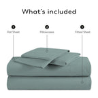 Color Sense 800TC Luxury Cotton-Blend Wrinkle-Resistant Sheet Set