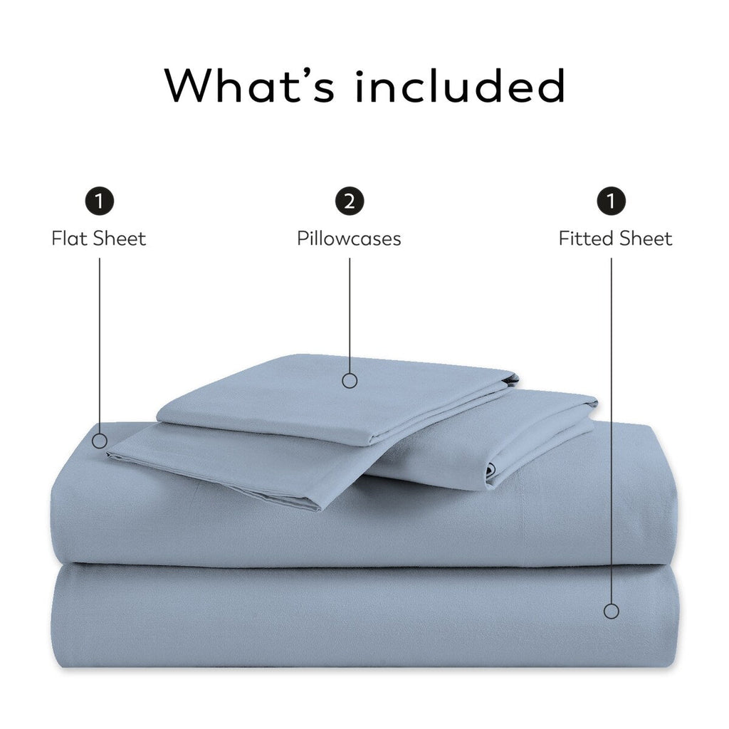 Color Sense 800TC Luxury Cotton-Blend Wrinkle-Resistant Sheet Set