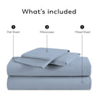 Color Sense 800TC Luxury Cotton-Blend Wrinkle-Resistant Sheet Set