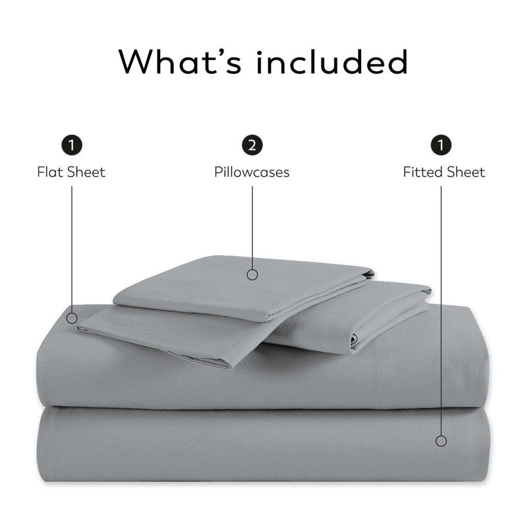 Color Sense 800TC Luxury Cotton-Blend Wrinkle-Resistant Sheet Set