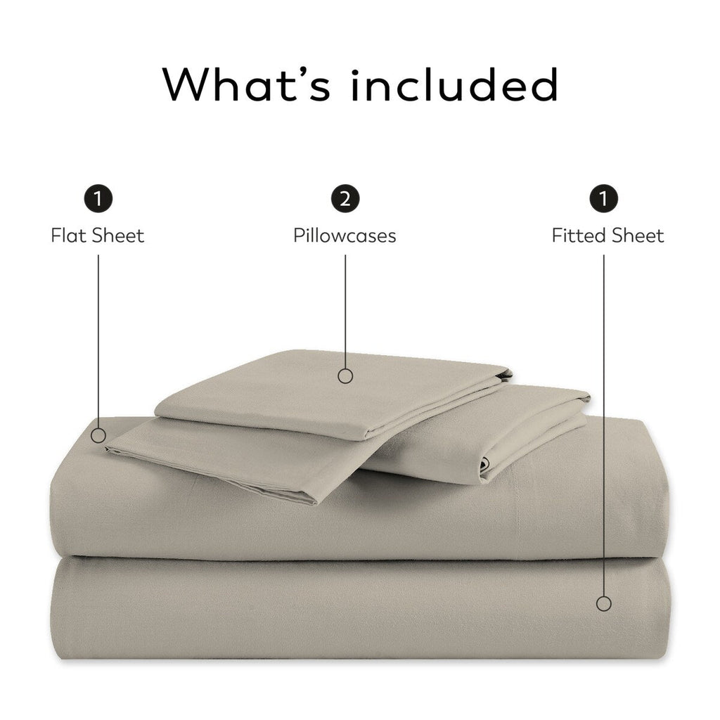 Color Sense 800TC Luxury Cotton-Blend Wrinkle-Resistant Sheet Set