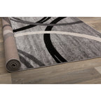 World Rug Gallery Contemporary Abstract Circles Design Area Rug