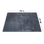 Contemporary Distressed Stripe Machine Washable Area Rug