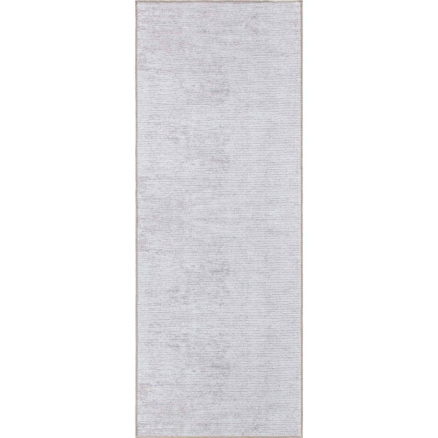 Contemporary Distressed Stripe Machine Washable Area Rug