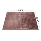 Contemporary Distressed Stripe Machine Washable Area Rug