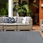 Contemporary Solid Indoor/Outdoor Area Rug