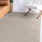 Contemporary Solid Indoor/Outdoor Area Rug