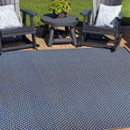 Contemporay Solid Reversible Plastic Outdoor Rugs