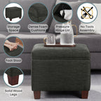 Convenience Concepts Madison Storage Ottoman