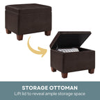 Convenience Concepts Madison Storage Ottoman