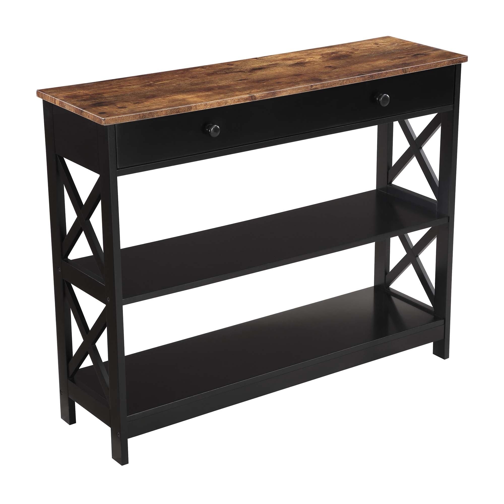 Convenience Concepts Oxford 1 Drawer Console Table with Shelves
