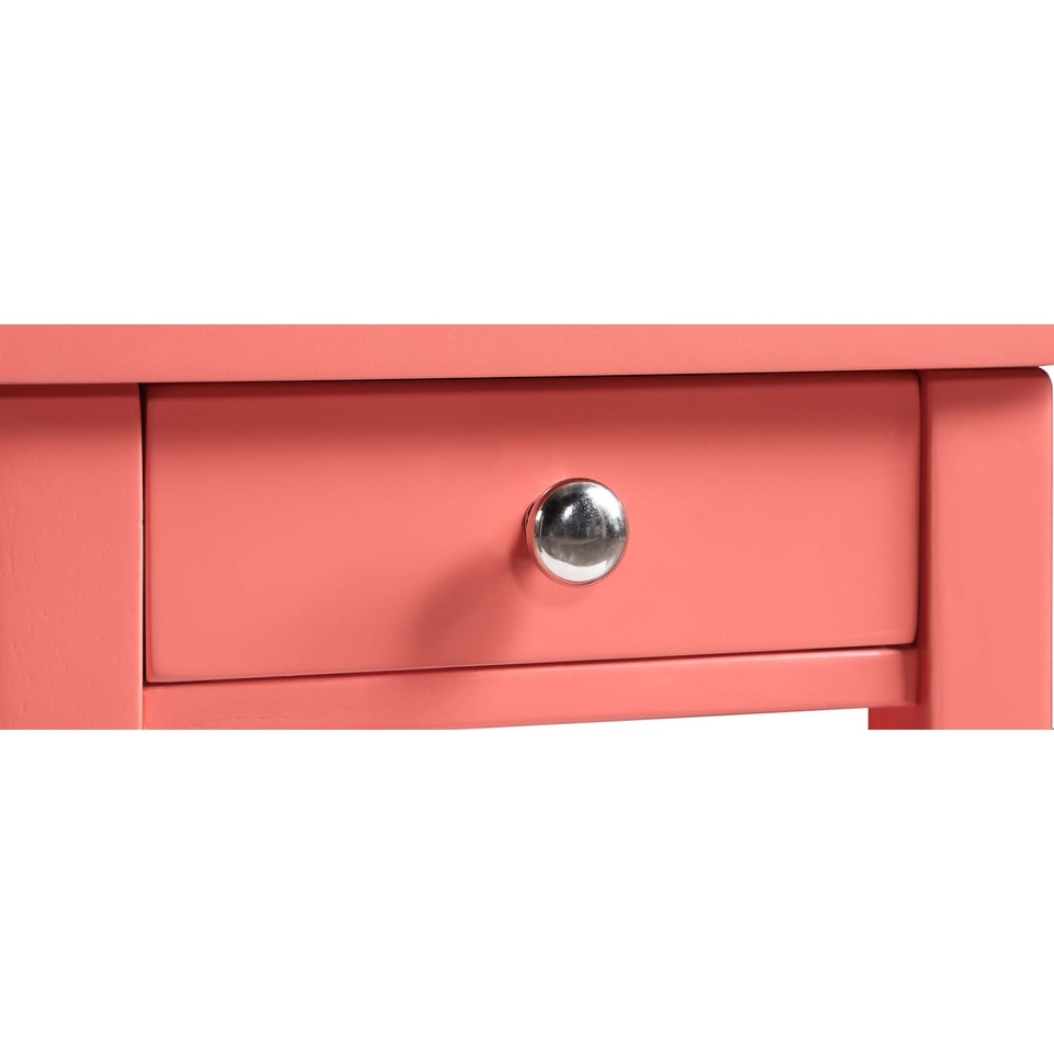 Convenience Concepts American Heritage 1 Drawer Chairside End Table with Shelves