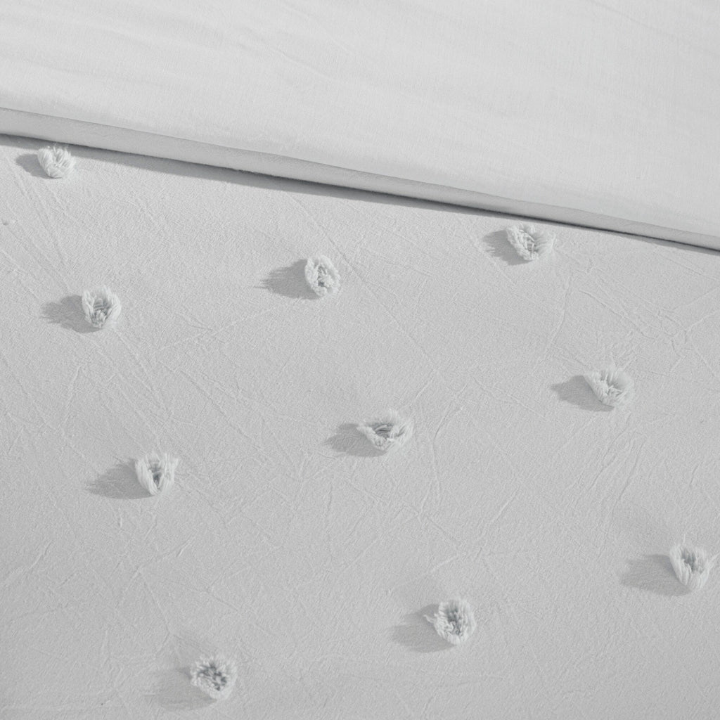 Intelligent Design Maize Cotton Jacquard Duvet Cover Set with Euro Shams and Throw Pillows