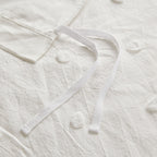 Intelligent Design Maize Cotton Jacquard Duvet Cover Set with Euro Shams and Throw Pillows