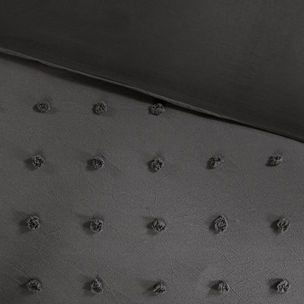 Intelligent Design Maize Cotton Jacquard Duvet Cover Set with Euro Shams and Throw Pillows