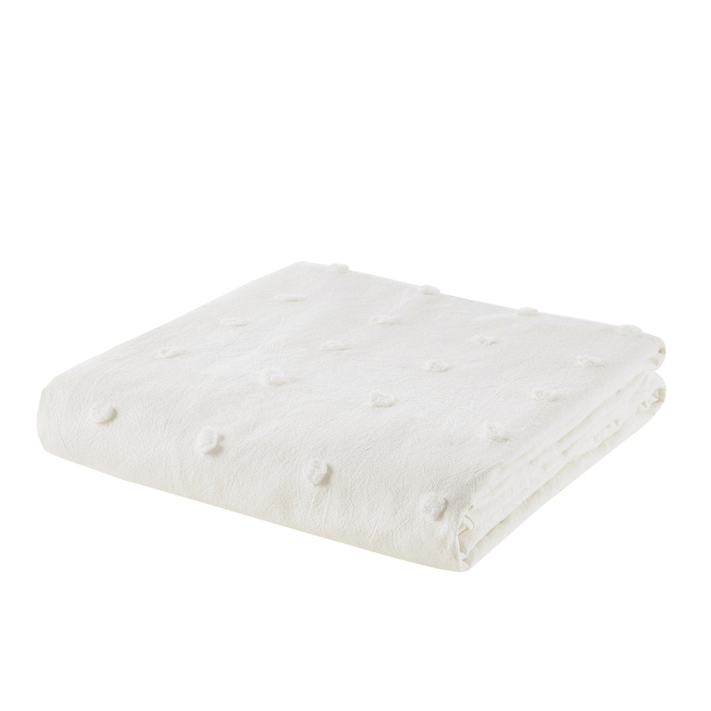 Intelligent Design Maize Cotton Jacquard Duvet Cover Set with Euro Shams and Throw Pillows