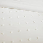 Intelligent Design Maize Cotton Jacquard Duvet Cover Set with Euro Shams and Throw Pillows