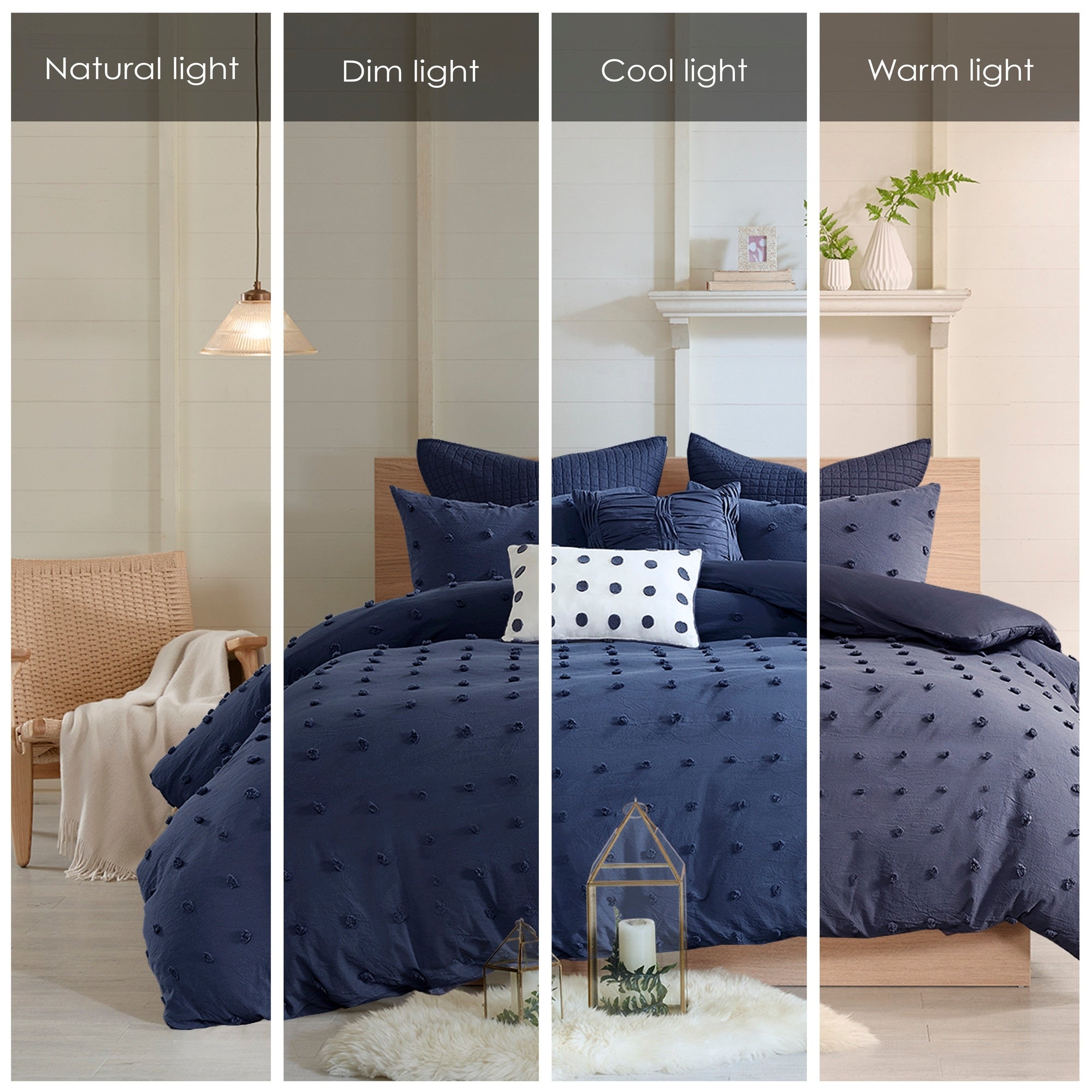 Intelligent Design Maize Cotton Jacquard Duvet Cover Set with Euro Shams and Throw Pillows