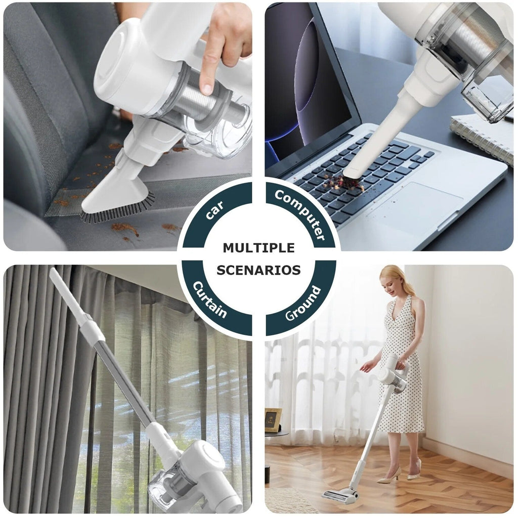 Cordless 3-in-1 Stick Vacuum Cleaner, Lightweight for Carpet, Hard Floors, Pet Hair, and Home Cleaning