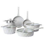 Country Kitchen Non-Stick Cast Aluminum Cookware Set - Durable Kitchen Cookware for Everyday Cooking, 6-11 Pc