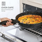 Country Kitchen RV Cookware- 13 Piece Aluminum Pots and Pans with Removable Handle Oven Safe