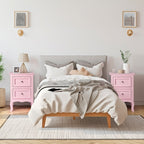 Country Style Two-Drawer Nightstand- Set of 2