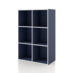 DH BASIC Modern Wood Customizable Stackable Storage Organizer - Cube Shelves, Drawer Cabinet, Bookcase with Doors by Denhour