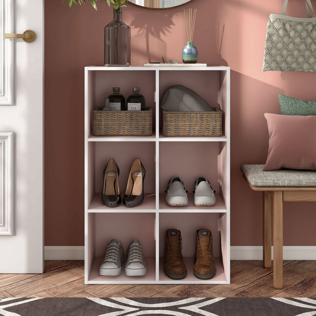 DH BASIC Modern Wood Customizable Stackable Storage Organizer - Cube Shelves, Drawer Cabinet, Bookcase with Doors by Denhour