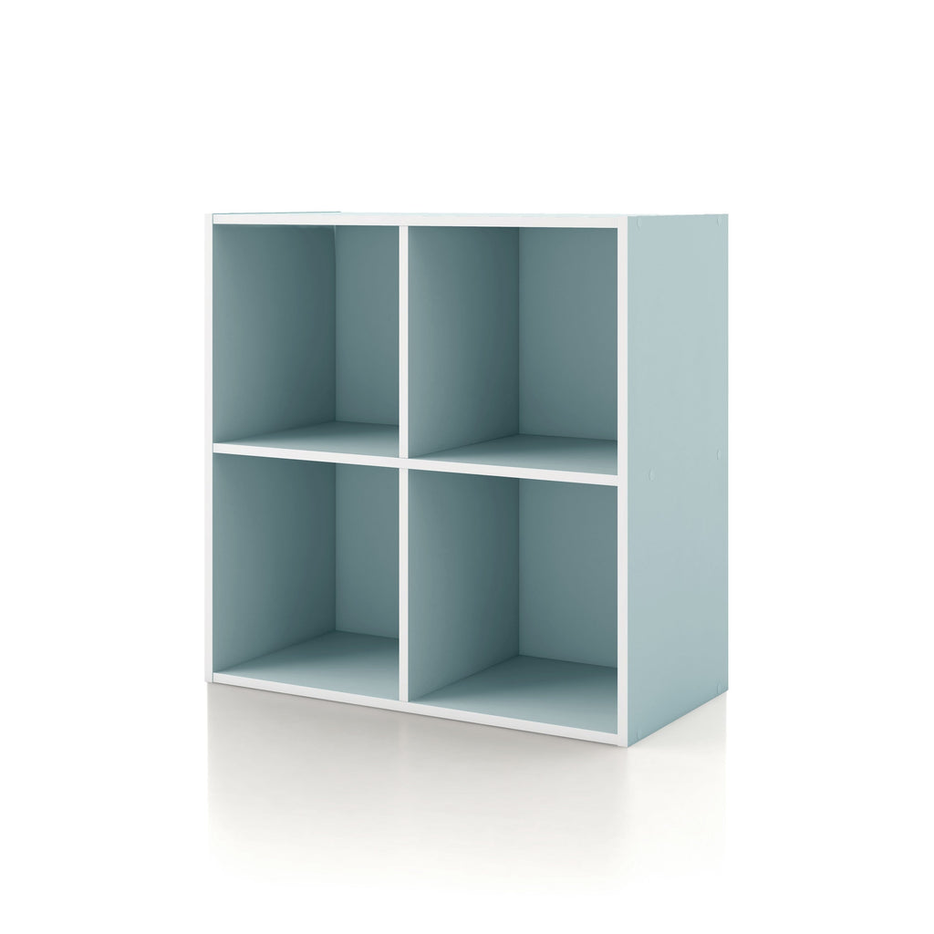 DH BASIC Modern Wood Customizable Stackable Storage Organizer - Cube Shelves, Drawer Cabinet, Bookcase with Doors by Denhour