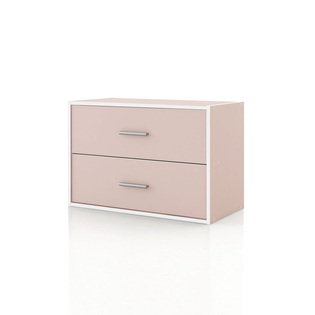 DH BASIC Modern Wood Customizable Stackable Storage Organizer - Cube Shelves, Drawer Cabinet, Bookcase with Doors by Denhour