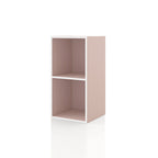 DH BASIC Modern Wood Customizable Stackable Storage Organizer - Cube Shelves, Drawer Cabinet, Bookcase with Doors by Denhour