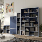 DH BASIC Modern Wood Customizable Stackable Storage Organizer - Cube Shelves, Drawer Cabinet, Bookcase with Doors by Denhour