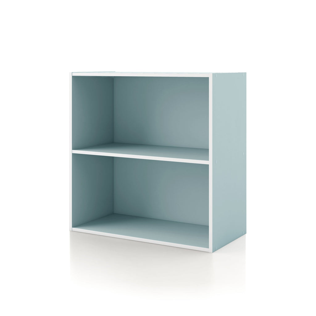 DH BASIC Modern Wood Customizable Stackable Storage Organizer - Cube Shelves, Drawer Cabinet, Bookcase with Doors by Denhour