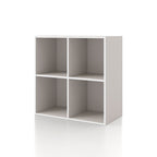 DH BASIC Modern Wood Customizable Stackable Storage Organizer - Cube Shelves, Drawer Cabinet, Bookcase with Doors by Denhour