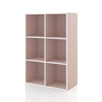 DH BASIC Modern Wood Customizable Stackable Storage Organizer - Cube Shelves, Drawer Cabinet, Bookcase with Doors by Denhour