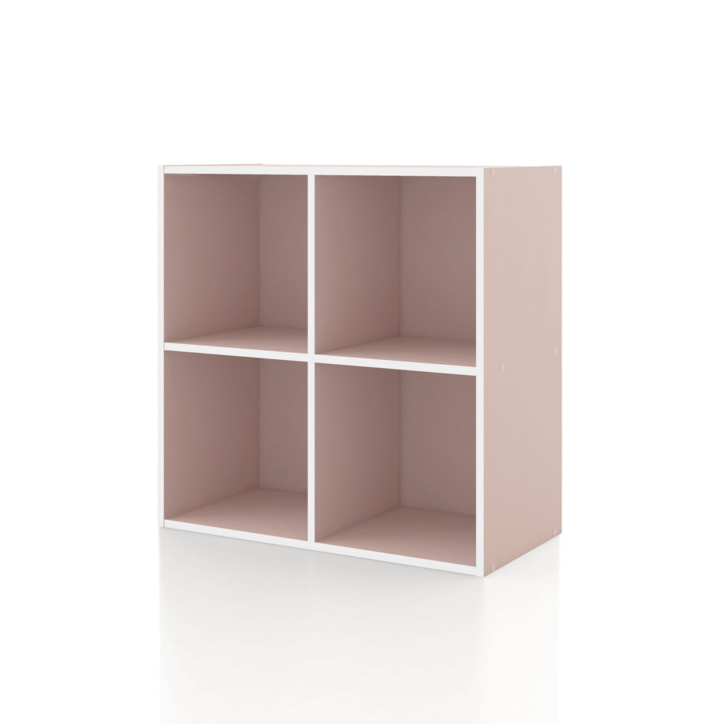 DH BASIC Modern Wood Customizable Stackable Storage Organizer - Cube Shelves, Drawer Cabinet, Bookcase with Doors by Denhour