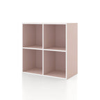 DH BASIC Modern Wood Customizable Stackable Storage Organizer - Cube Shelves, Drawer Cabinet, Bookcase with Doors by Denhour