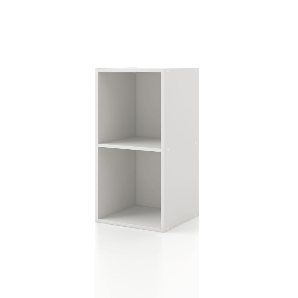 DH BASIC Modern Wood Customizable Stackable Storage Organizer - Cube Shelves, Drawer Cabinet, Bookcase with Doors by Denhour