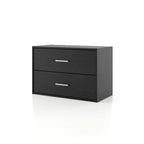 DH BASIC Modern Wood Customizable Stackable Storage Organizer - Cube Shelves, Drawer Cabinet, Bookcase with Doors by Denhour