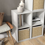 DH BASIC Modern Wood Customizable Stackable Storage Organizer - Cube Shelves, Drawer Cabinet, Bookcase with Doors by Denhour